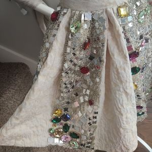 Runway Dolce & Gabbana crystal embellished skirt NWT